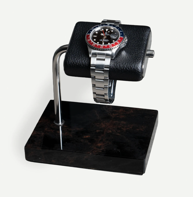 Horloge houder - Donkerbruine marmer