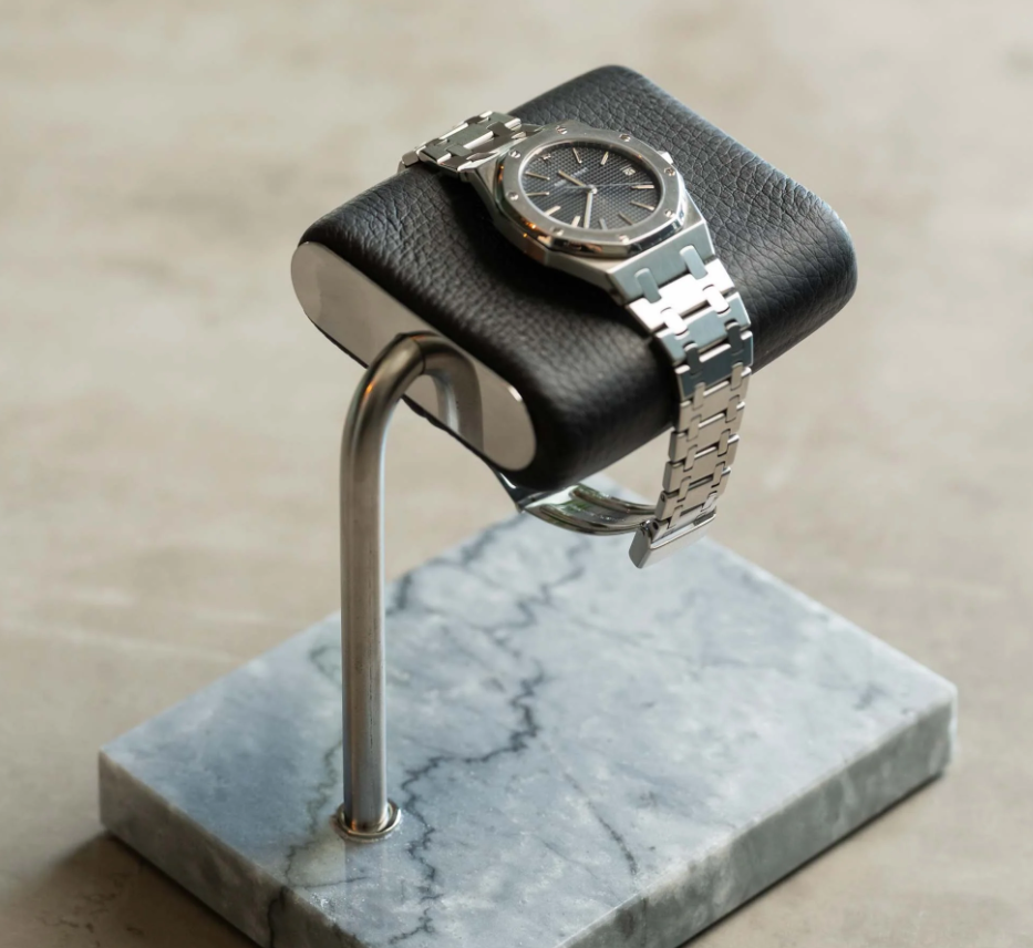 Horloge houder - Grijze marmer