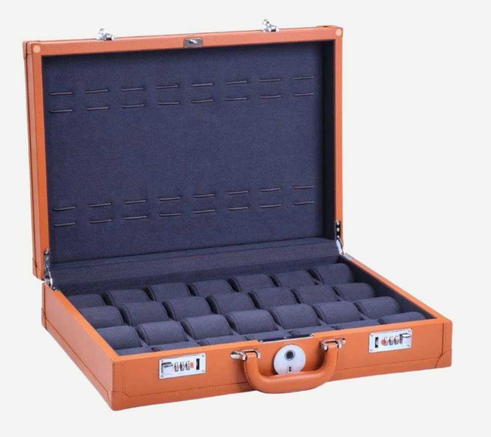 Leanschi Koffer 28 horloges - Bruin