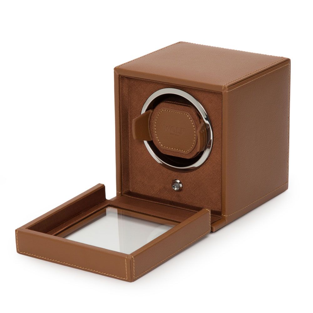WOLF Horloge winder COGNAC