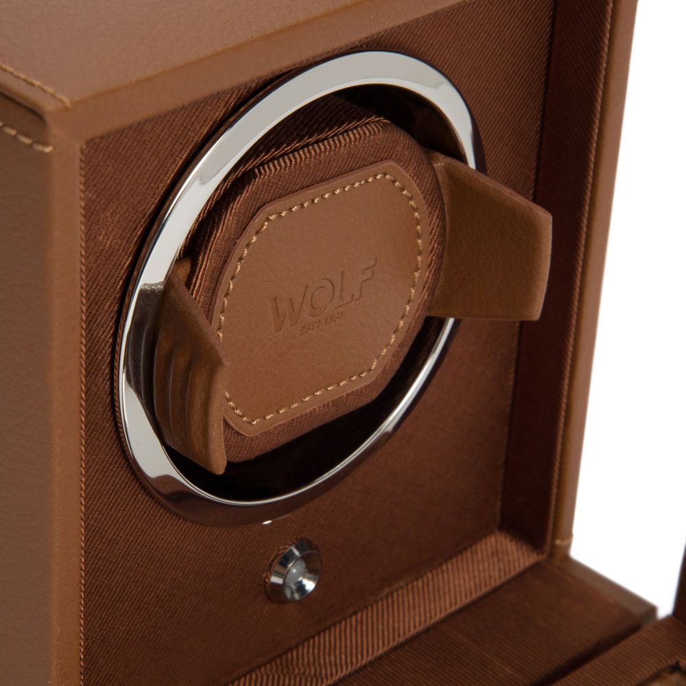 WOLF Horloge winder COGNAC
