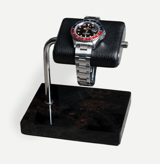 Horloge houder - Donkerbruine marmer